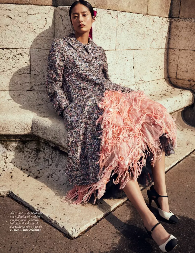 Bella Kim Charms i Chanel Haute Couture for ELLE Thailand