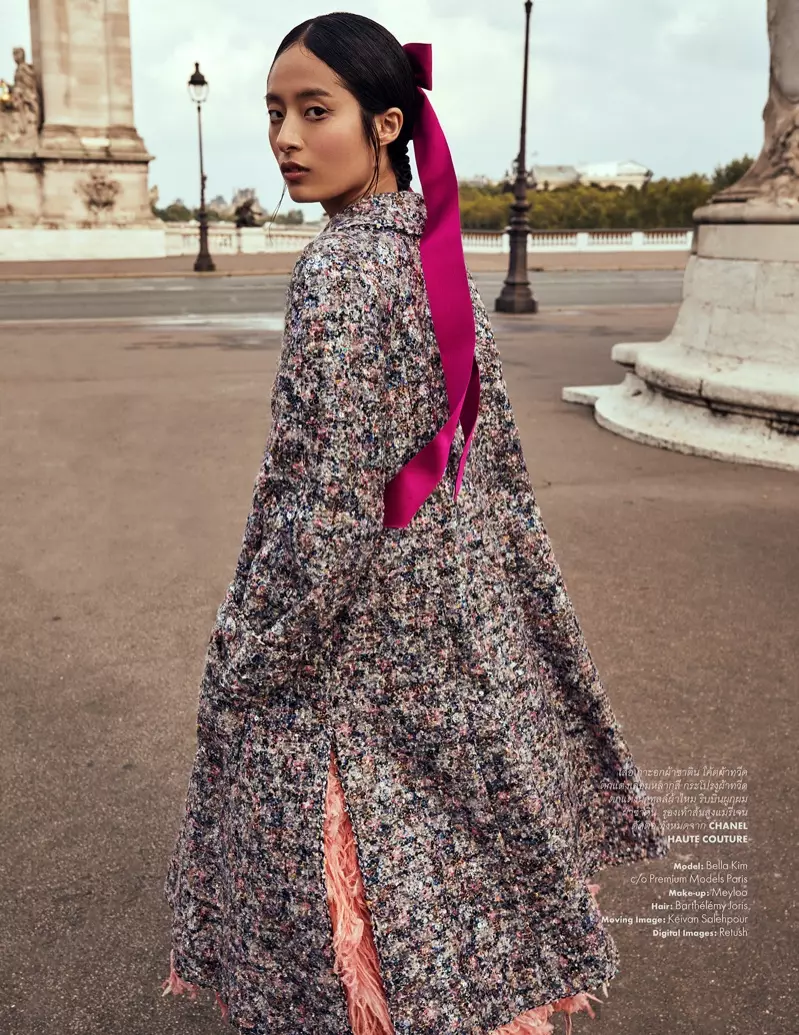 Bella Kim Charms dalam Chanel Haute Couture untuk ELLE Thailand