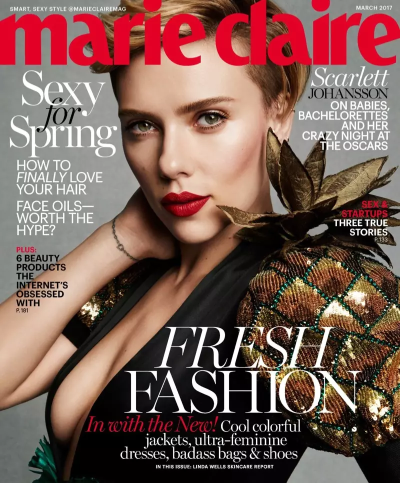 Scarlett Johansson Marie Claire 2017년 3월 사진 촬영