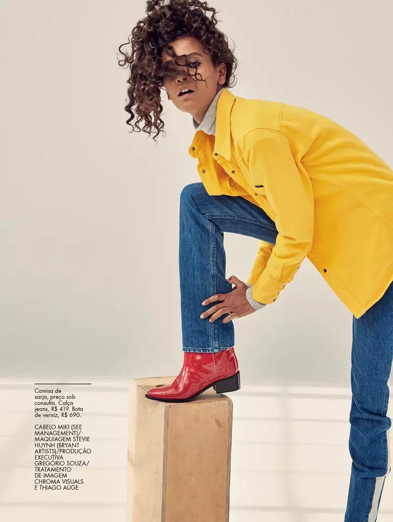 Liya Kebede pozira u Calvin Klein Looks za ELLE Brazil