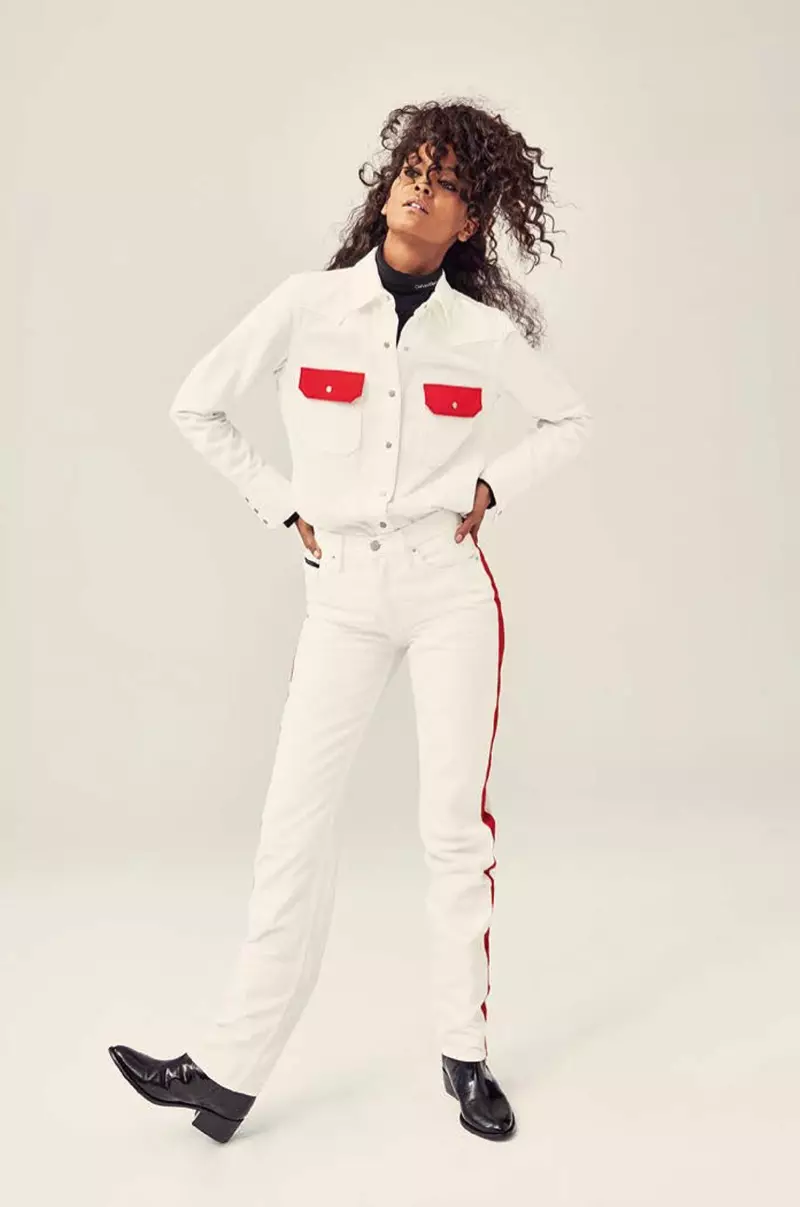 Liya Kebede pozira u Calvin Klein Looks za ELLE Brazil