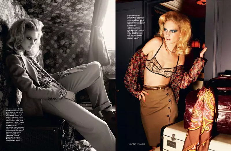 Patricia van der Vliet maka Vogue Russia Jenụwarị 2011 nke Mariano Vivanco dere