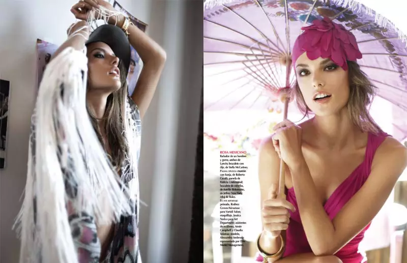 Алесандра Амбросіо для Vogue Mexico у снежні 2010 года ад Сцюарта Шынга