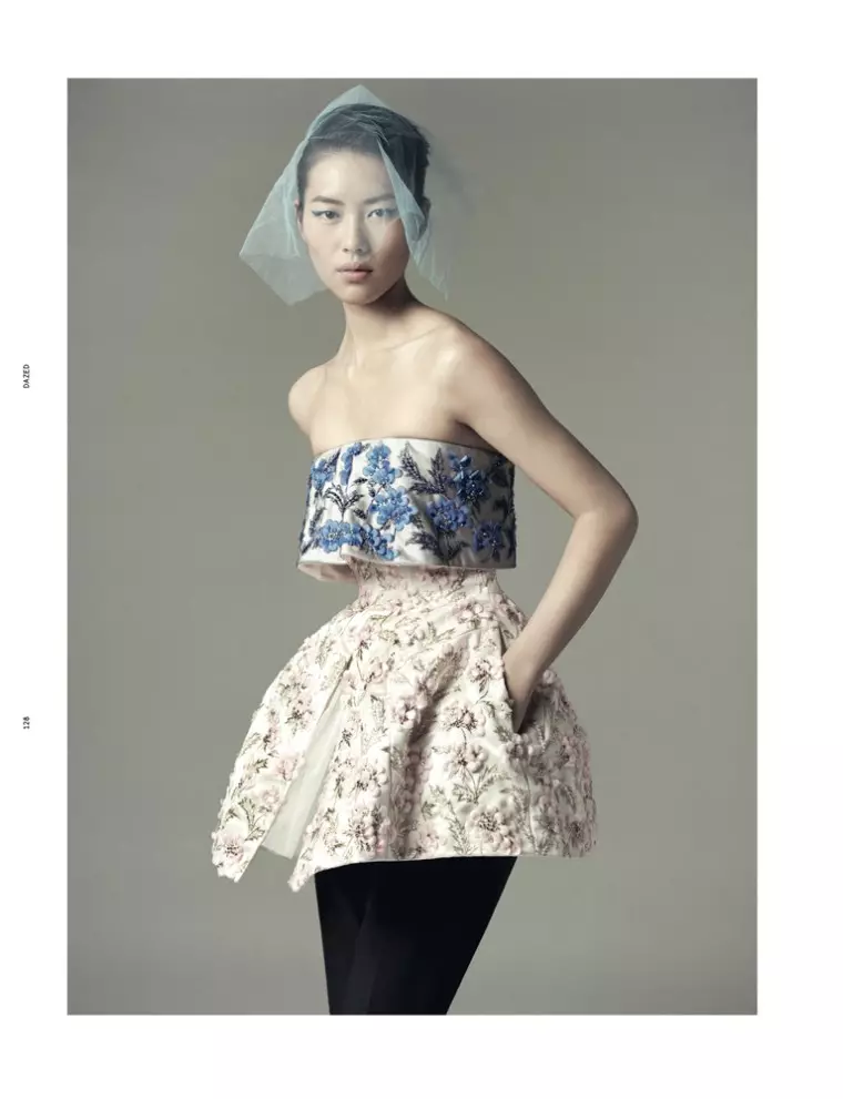 Liu Wen Goes from Day to Couture for Dazed & Confused's December Issue