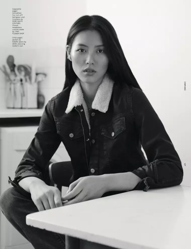 Liu Wen o tloha Letsatsi ho ea ho Couture bakeng sa Khatiso ea December ea Dazed & Confused