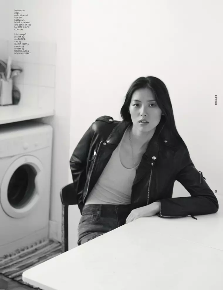 Liu Wen Goes from Day to Couture għall-Ħarġa ta' Diċembru ta' Dazed & Confused