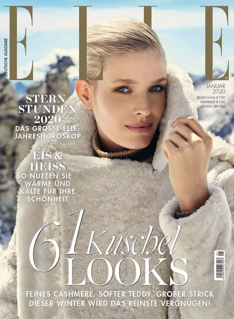 Alisa Ahmann បង្ហាញម៉ូដ Snow Ready Styles សម្រាប់ ELLE Germany