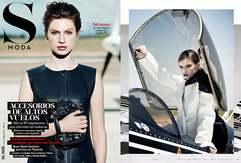 Tali Lennox บินขึ้นปก S Moda ในเดือนตุลาคม 2012