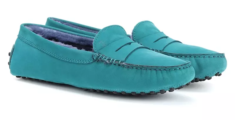 Tod's Gommino Suede Loafers sa Teal $595