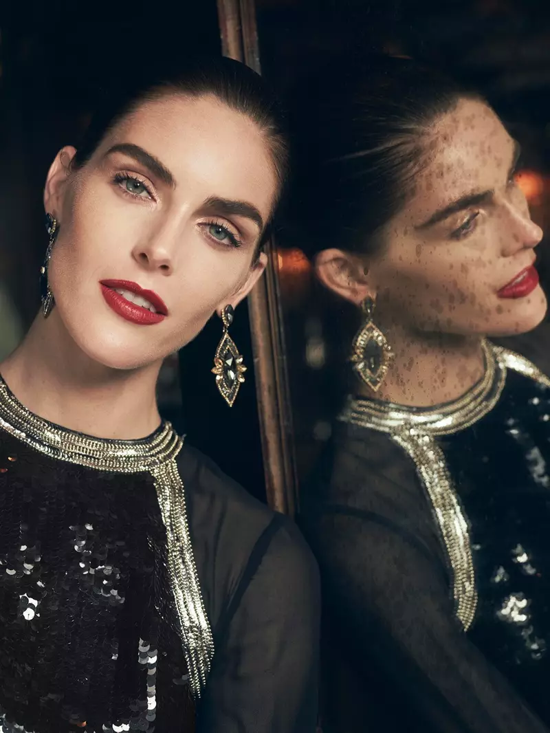 Lord & Taylor အတွက် Party-Ready Dress များတွင် Hilary Rhoda Dazzles