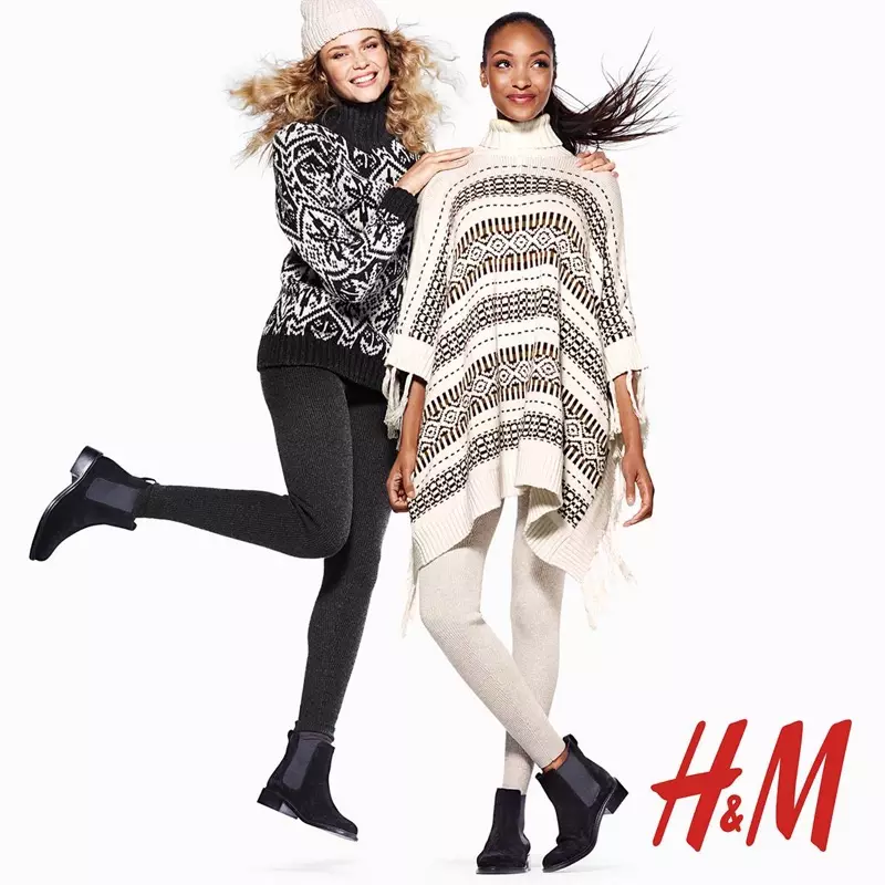 H&M Holiday 2015-campagne met Natasha Poly en Jourdan Dunn