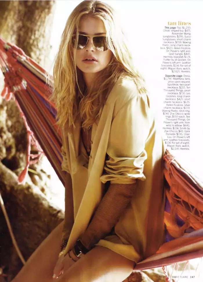 Tori Praver par Matt Jones pour Marie Claire US juin 2010