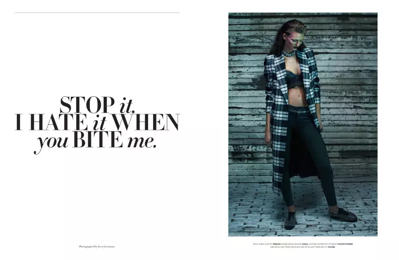 Ali Stephens on kapinallinen Denim for Flaunt by Zoey Grossman