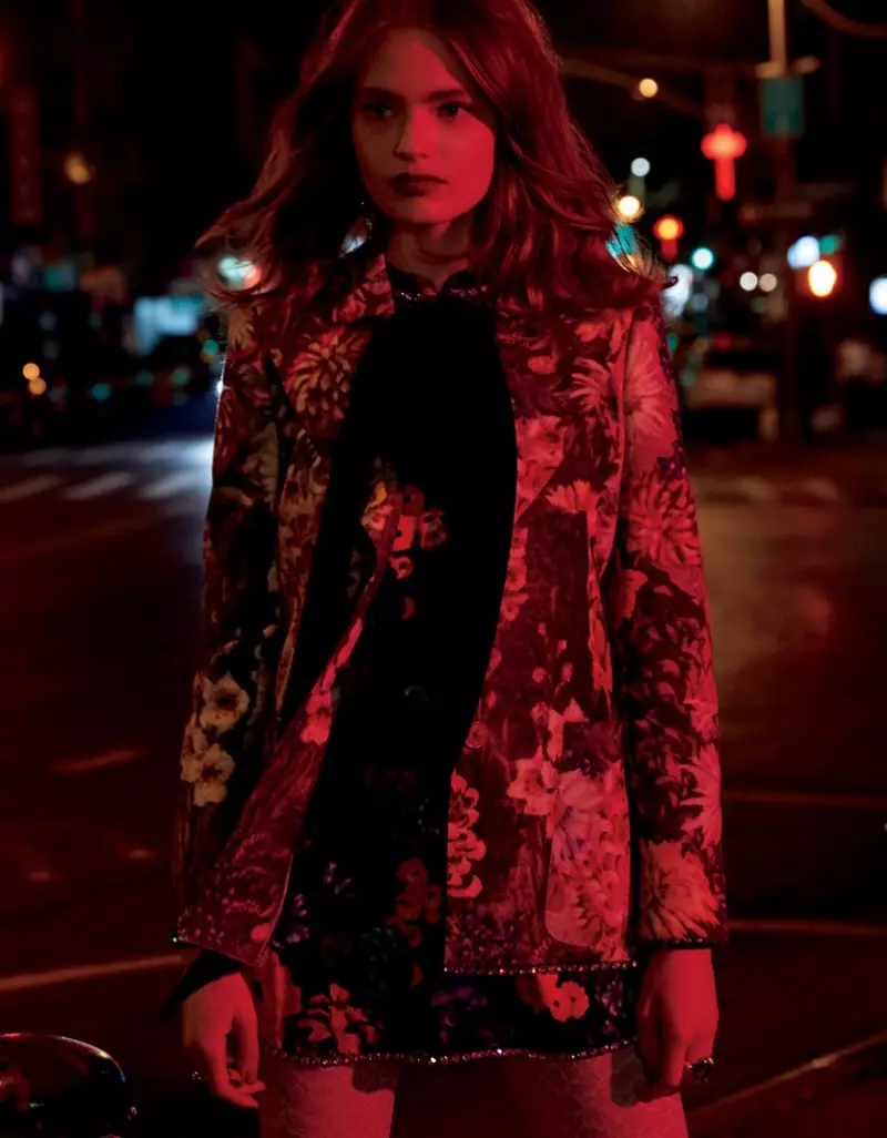 Anna Mila Guyenz Models Nighttime Styles for El Libro Amarillo Catalog