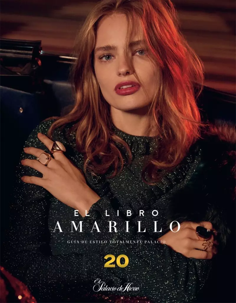 Anna Mila Guyenz Models Nighttime Styles for El Libro Amarillo Catalog