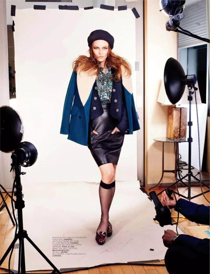 Vanessa Paradis Avea i Parisian Fashion mo Jalouse's Setema 2012 Cover Shoot