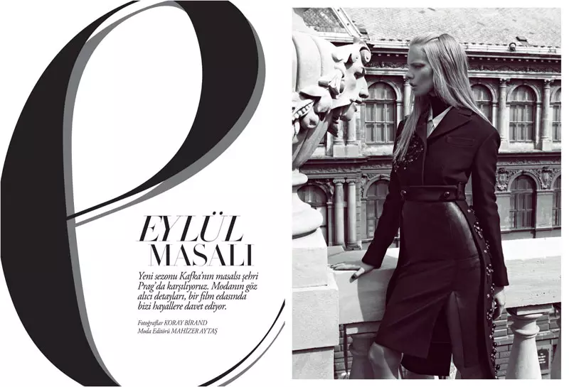 Marloes Horst estrela na capa da Harper's Bazaar Turquia em setembro por Koray Birand