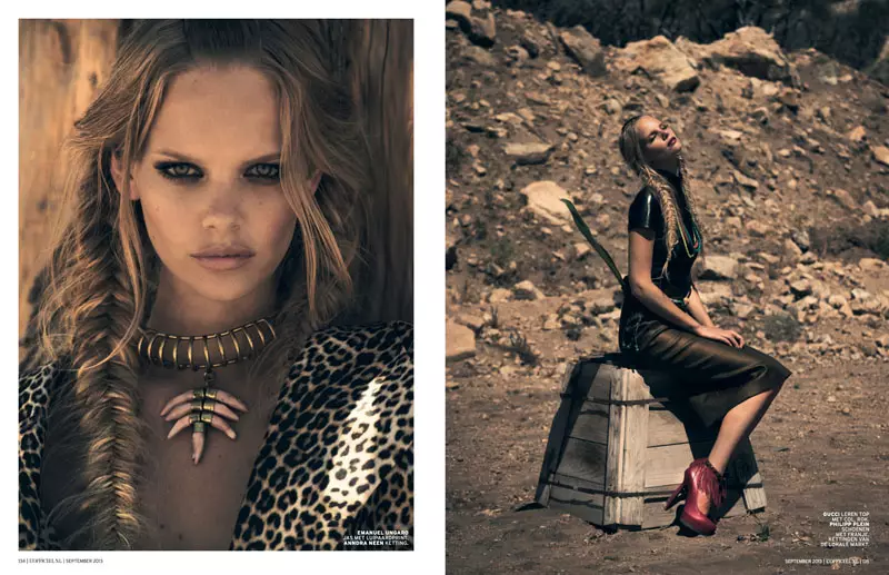 Marloes Horst Amakhala Wakutchire kwa L'Officiel Netherlands Seputembara 2013