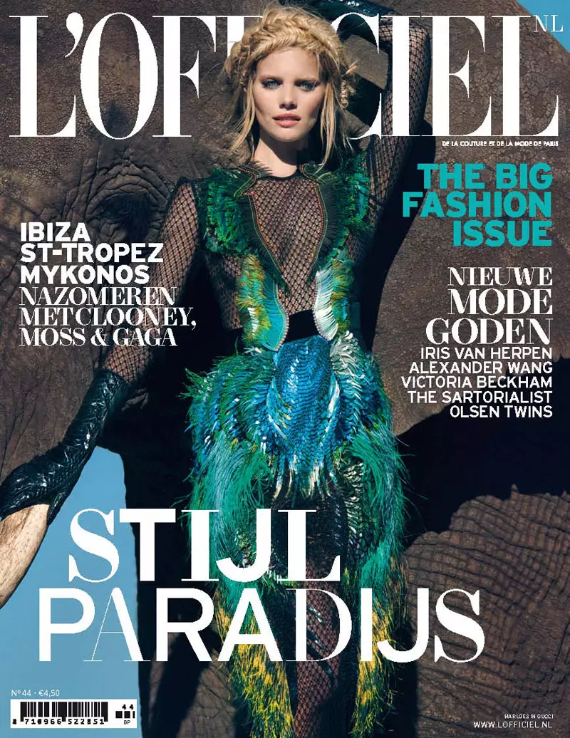 Marloes Horst es salva per a L'Officiel Netherlands setembre de 2013