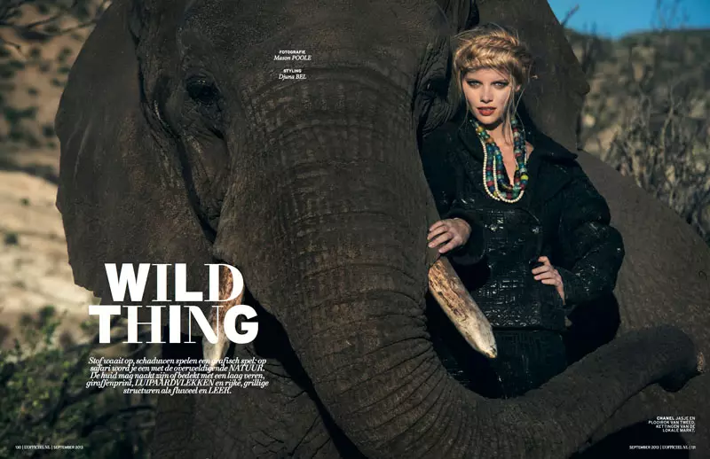 Marloes Horst wuxuu u helay Wild L'Officiel Netherlands Sebtembar 2013