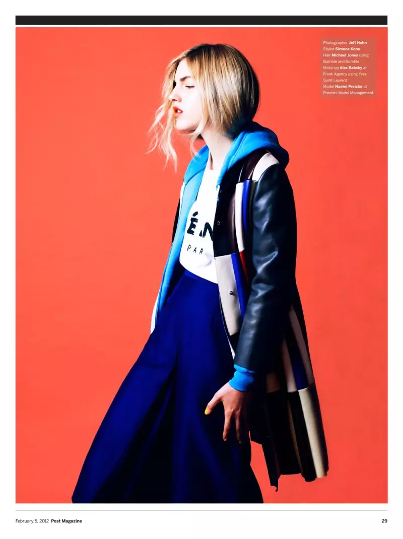 Naomi Preizler nataon'i Jeff Hahn ho an'ny SCMP Style Magazine