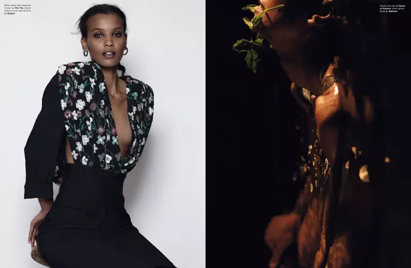 Liya Kebede מאת Sean & Seng עבור Pop F/W 2011