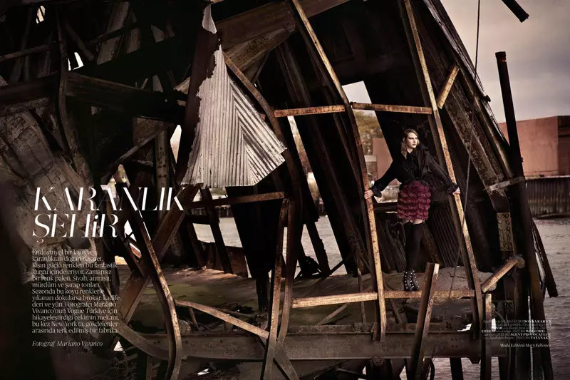 Ylonka Verheul na Mariano Vivanco kwa Vogue Uturuki Januari 2011