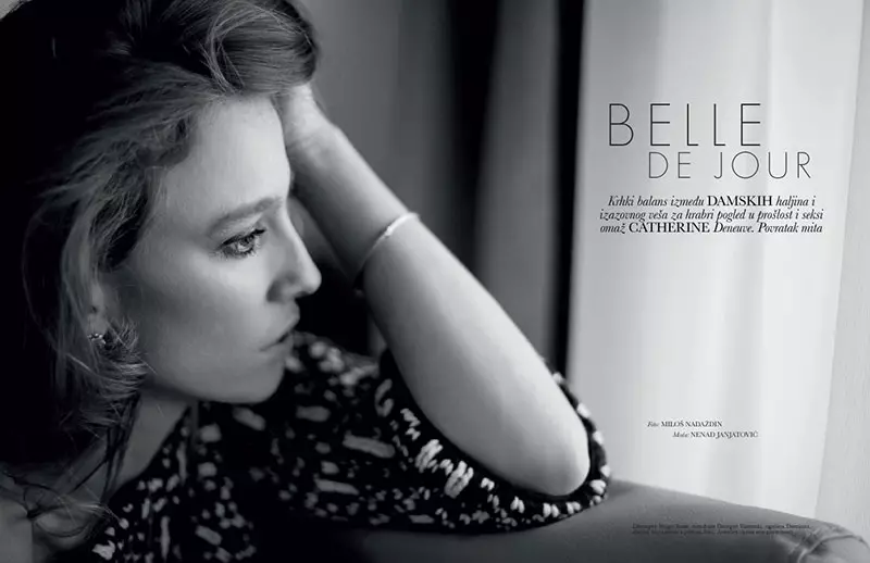 Η Natasa Vojnovic είναι η Belle de Jour για το Cover Shoot του Elle Serbia τον Δεκέμβριο του 2012