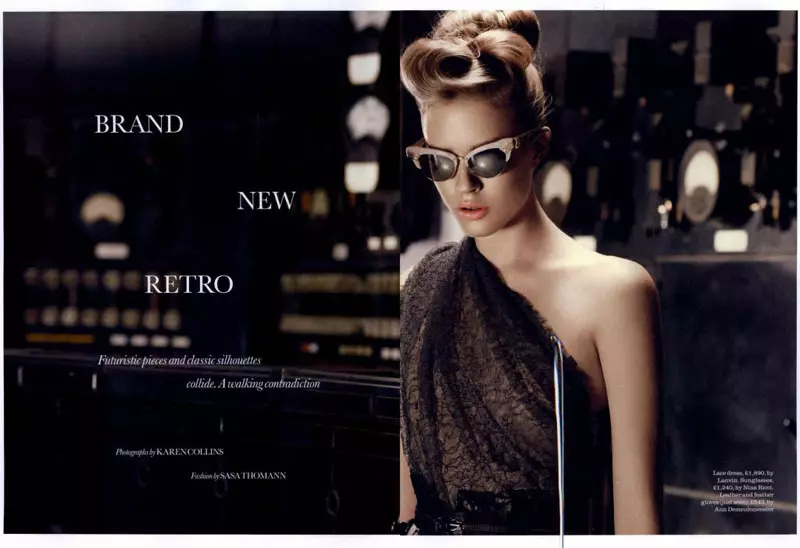 Ҷозефин Ҳедстром аз ҷониби Карен Коллинз дар Brand New Retro | Elle UK сентябри 2010