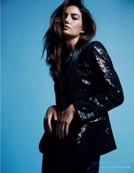 Lily Aldridge poseer in Cool Girl Looks for Tatler UK