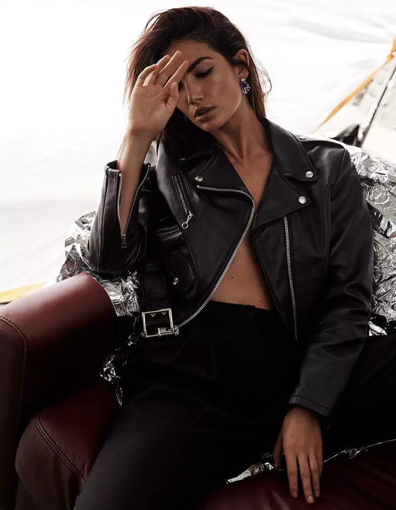 Lily Aldridge Poses in Cool Girl Looks for Tatler UK