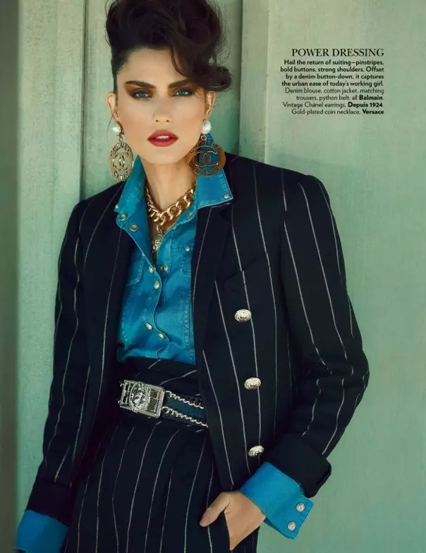 Nathalia Novaes ໃນ 90s ແບບສໍາລັບ Vogue India ໂດຍ Francesco Carrozzini