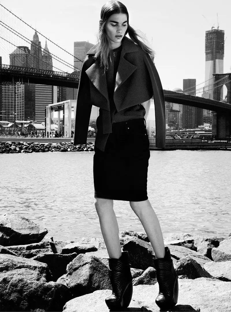 Irina Nikolaeva Dons Bold Cuts for Elle Mexico October 2012 by Kevin Sinclair