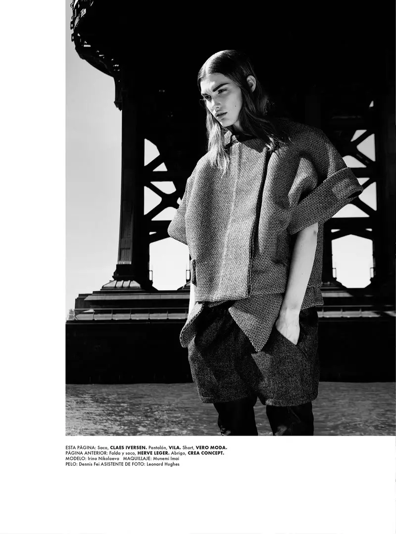 U-Irina Nikolaeva Dons Bold Cuts we-Elle Mexico Okthoba 2012 nguKevin Sinclair