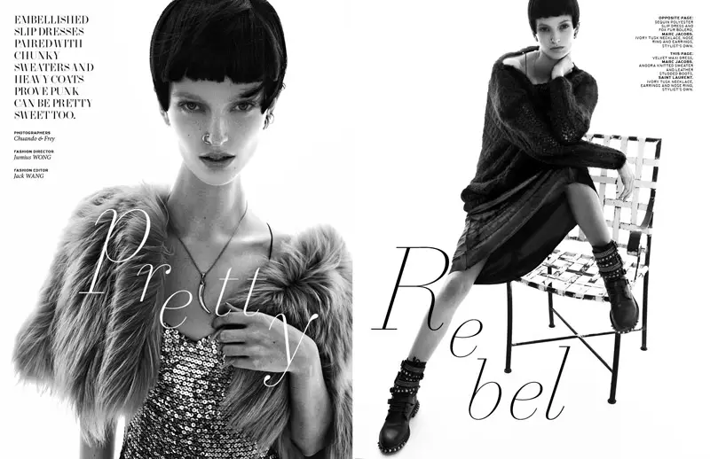 Si Helena Greyhorse Nahimong Rebelyuso alang sa L'Officiel Singapore