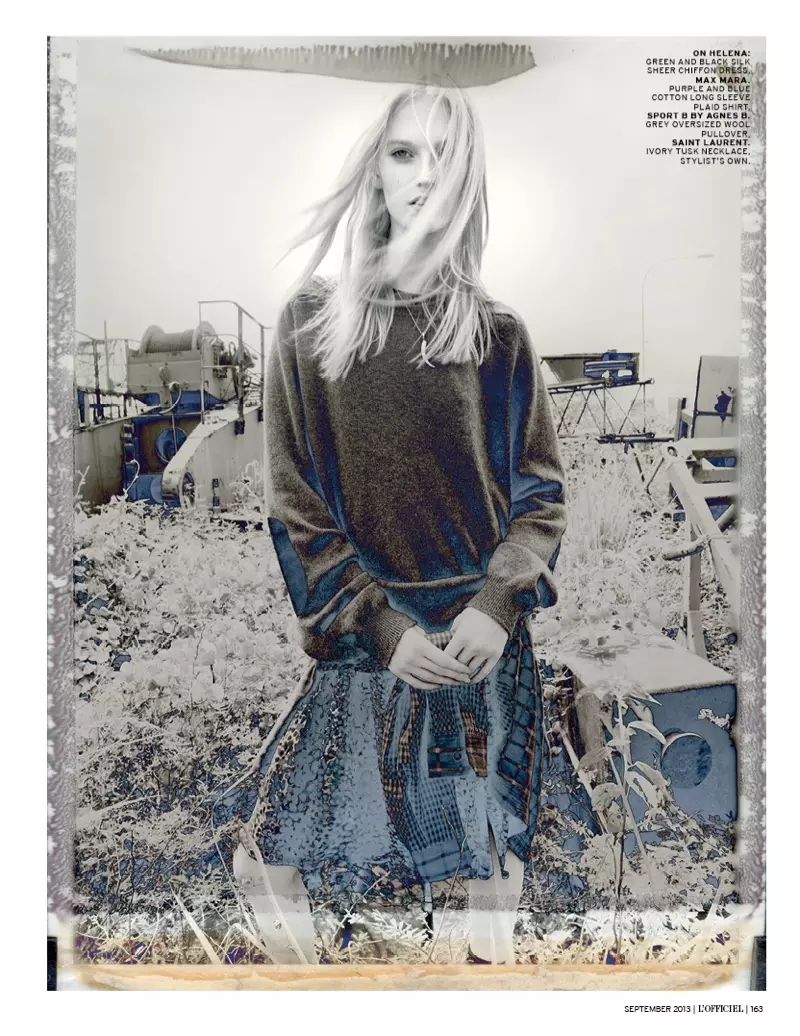 Helena Greyhorse שטערן אין L'Officiel סינגאַפּאָר ס גרונגי סעפטעמבער דרייען