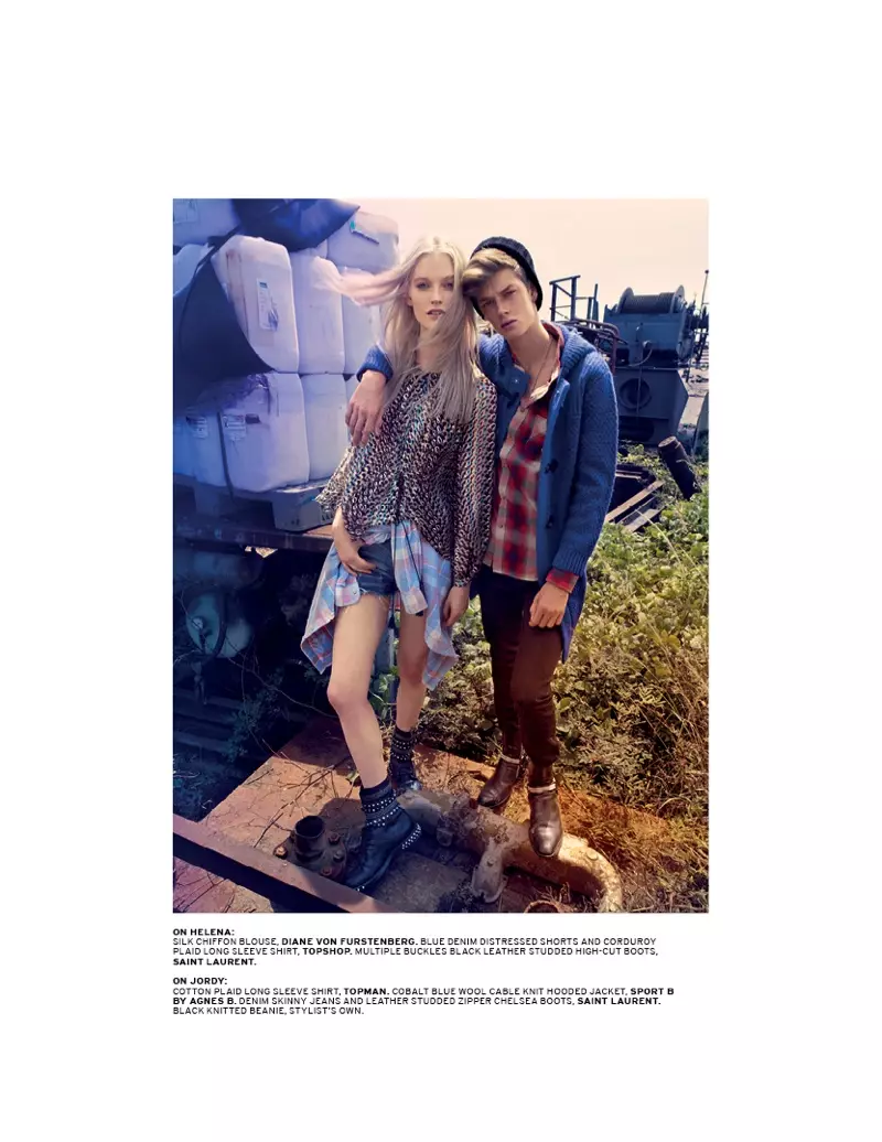 Helena Greyhorse glumi u filmu L'Officiel Singapore Grungy September Shoot