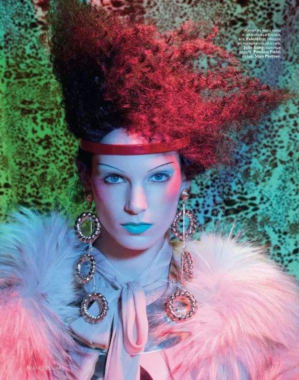 Iris Strubegger por François Nars para Vogue Rusia Enero 2011