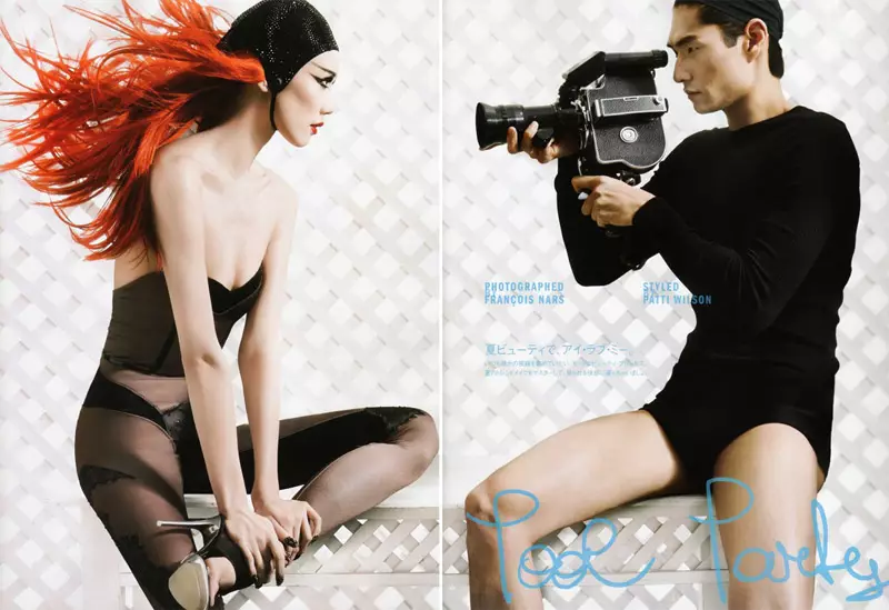 تاو أوكاموتو بقلم فرانسوا نارس لـ Vogue Nippon يونيو 2010