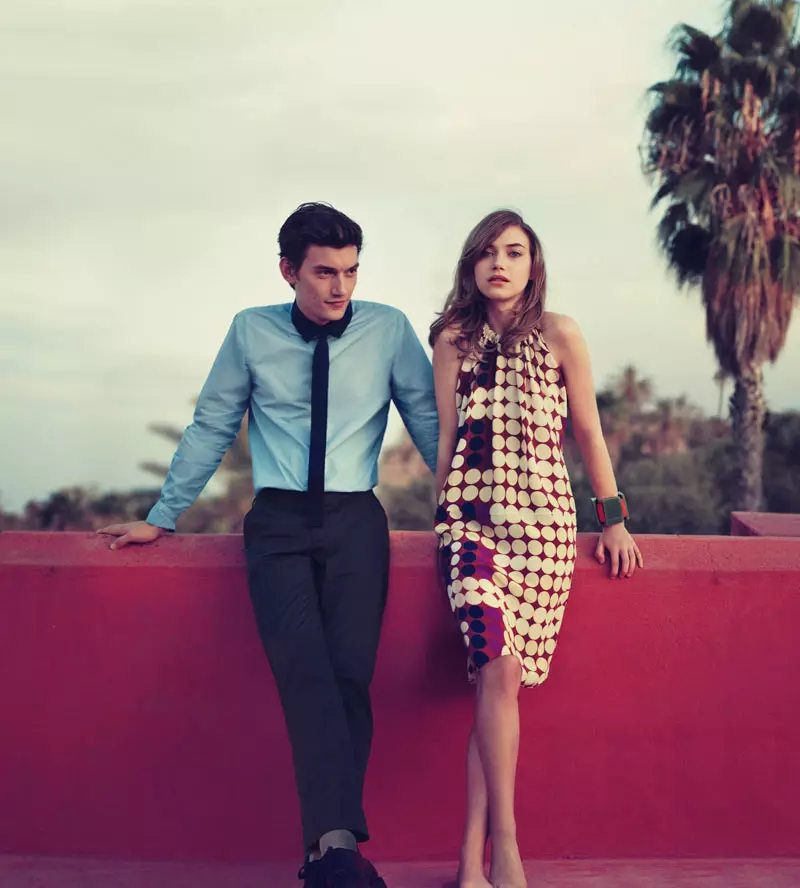 Marni x H&M 2012 bahori kampaniyasi uchun Liu Ven va Imogen Poots Markus Jans tomonidan