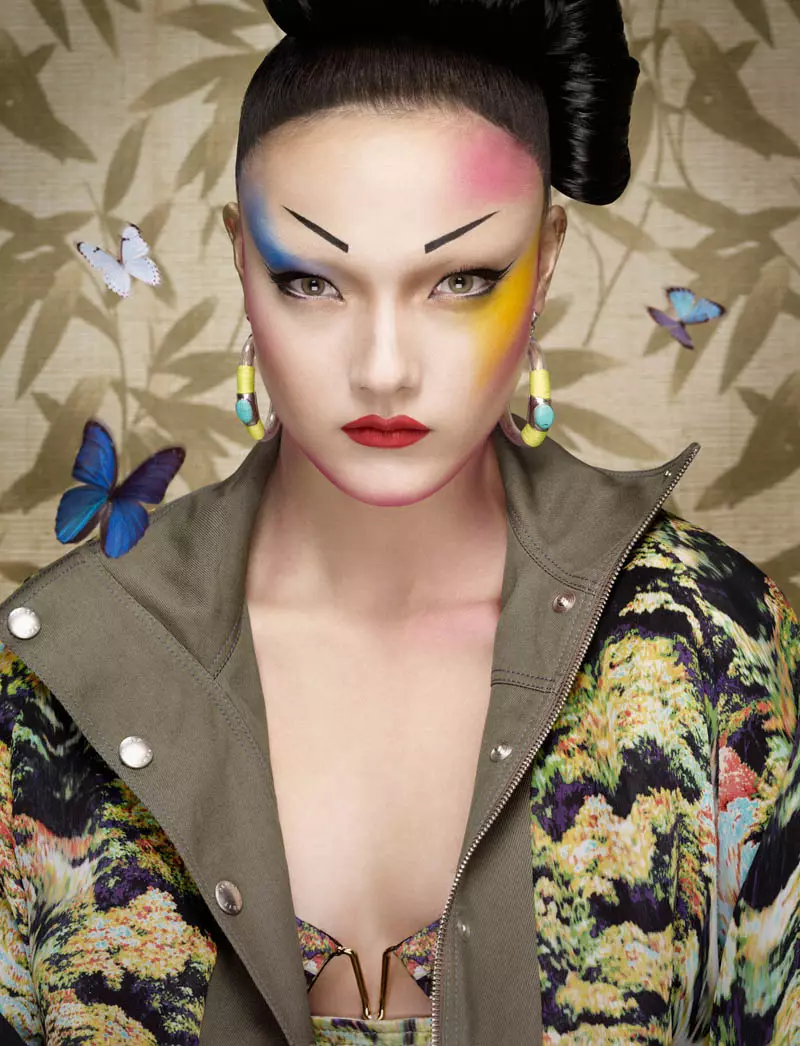 Yumi Lambert ni 'Pop Geisha' ya Jalouse Machi 2013 na Erwin Olaf