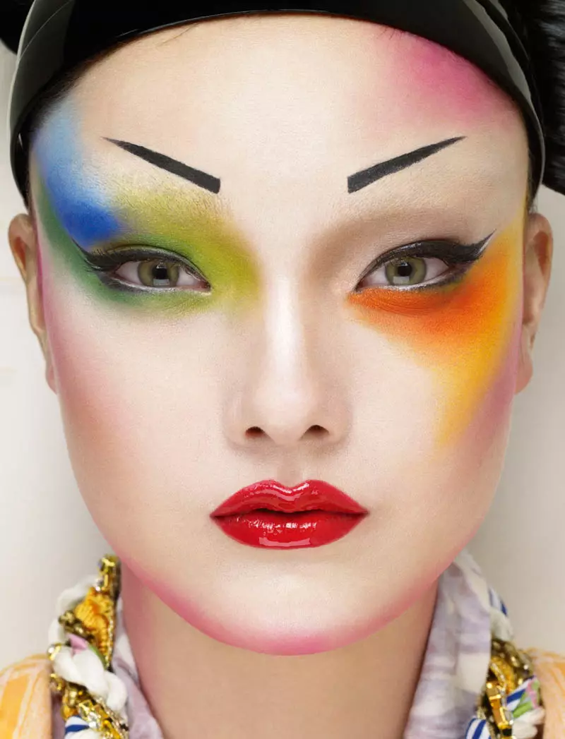 Yumi Lambert je 'Pop Geisha' pre Jalouse March 2013 od Erwina Olafa