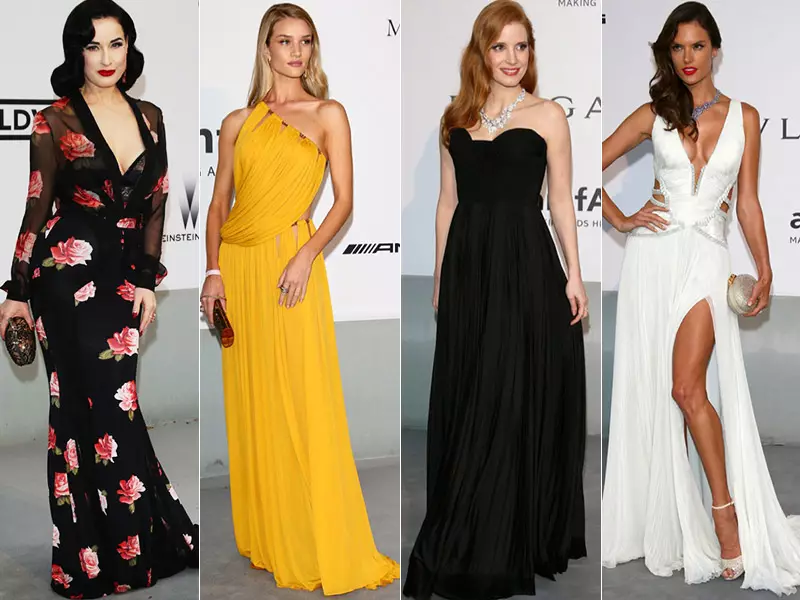 2014 amfAR Gala i Cannes: Jessica Chastain, Alessandra Ambrosio, Dita Von Teese & More