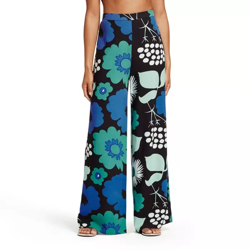 Marimekko สำหรับ Target Palazzo Pant ใน Kukkatori Print