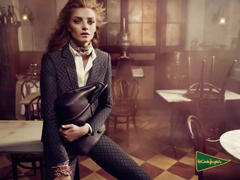 Hunter & Gatti විසින් El Corte Ingles' Fall 2012 ව්‍යාපාරයේ ඇනා Jagodzinska තරු