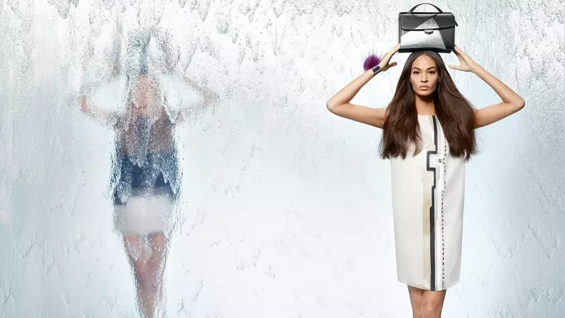 Nadja Bender + Joan Smalls Star i Fendi våren 2014-annonser