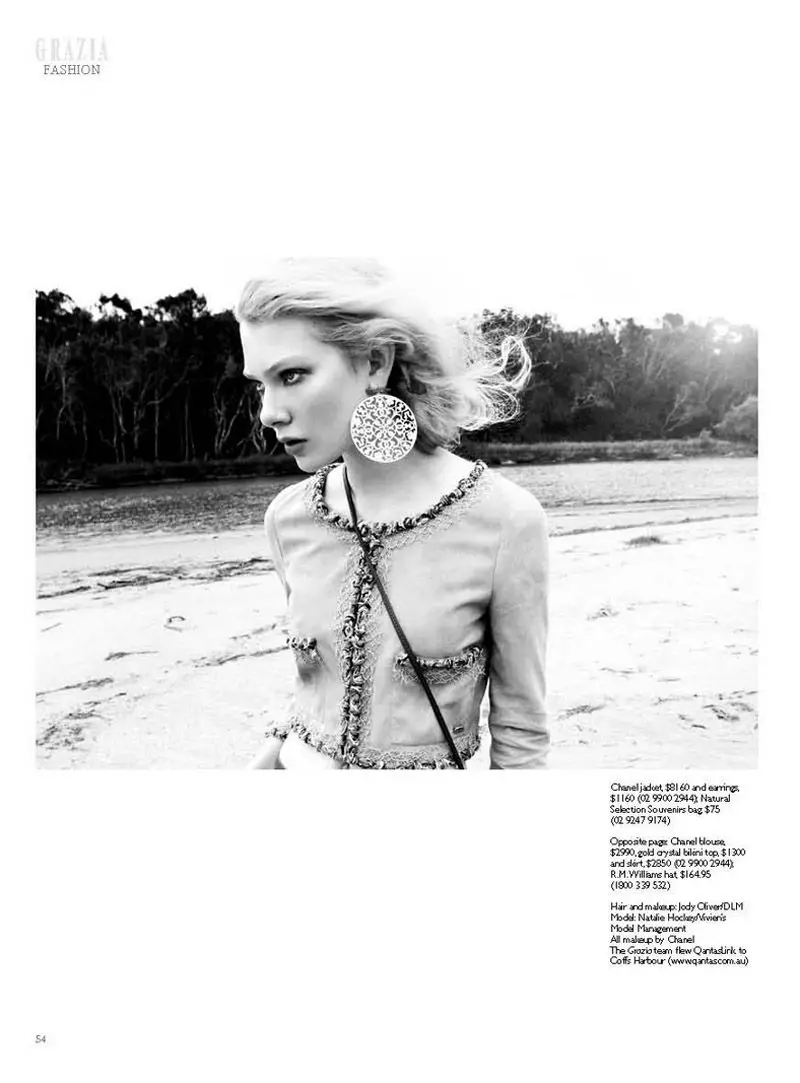 Natalie Hockey dina Chanel pikeun Grazia Australia Januari 2011