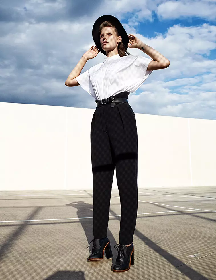 Bekah Jenkins Dons Menswear Inspired Style for Zoltan Tombor in Schon