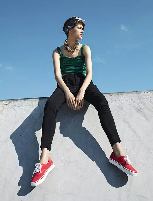 Kate Kondas is a Skater Chick for Elle Hungary by Zoltan Tombor