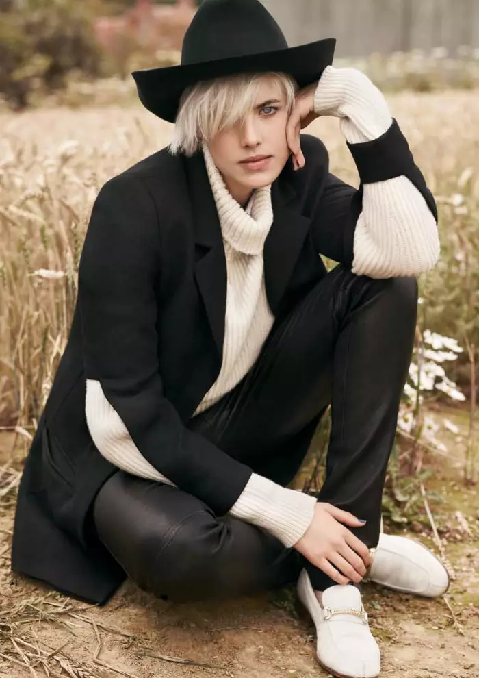 Agyness Deyn gan Ben Weller ar gyfer Twin #5